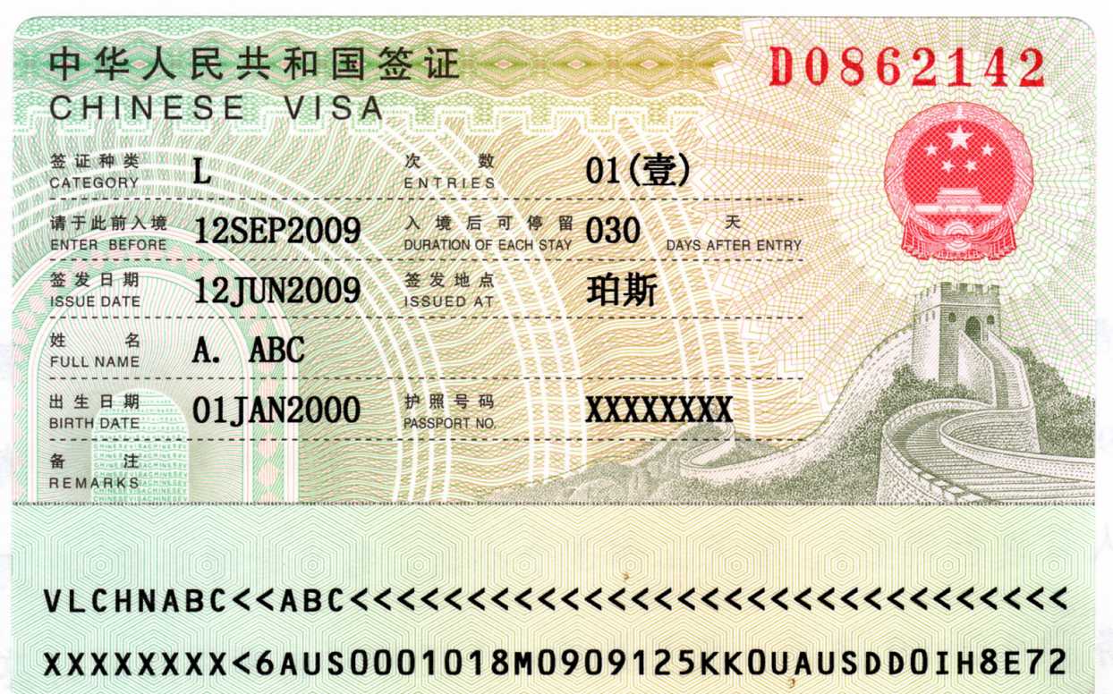 Requisitos para tramitar la VISA a China desde Peru
