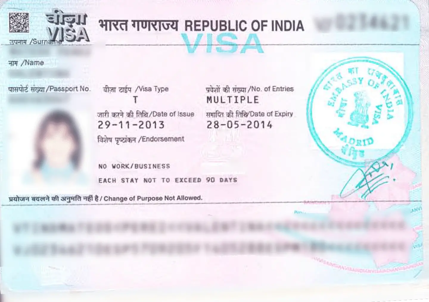 Requisitos para tramitar la VISA para la India desde Peru