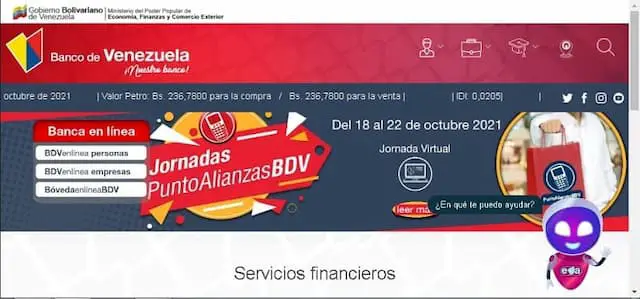 Cómo afiliarse a BDV en línea del Banco de Venezuela